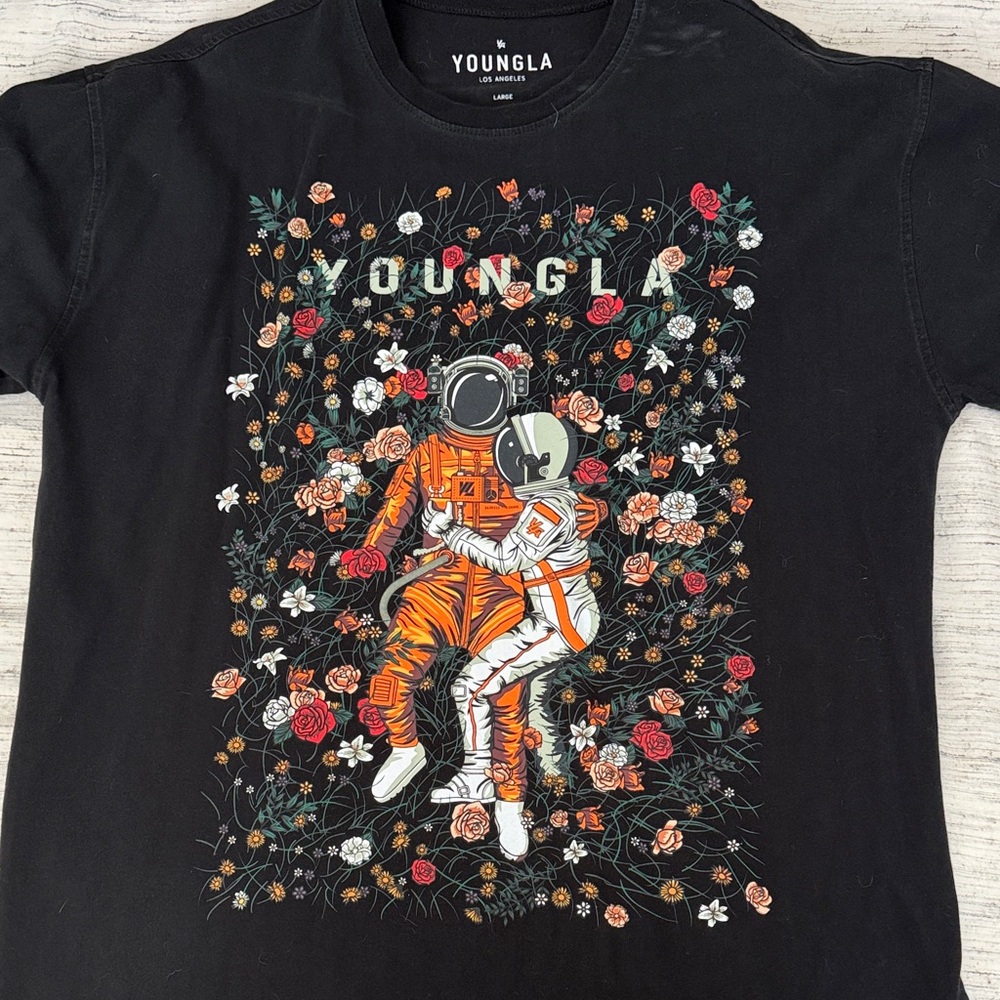 YoungLA Black Astronaut T-Shirt